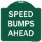 Signmission Speed Bumps Ahead Heavy-Gauge Aluminum Architectural Sign, 18" x 18", GW-1818-9888 A-DES-GW-1818-9888 - alternate 1